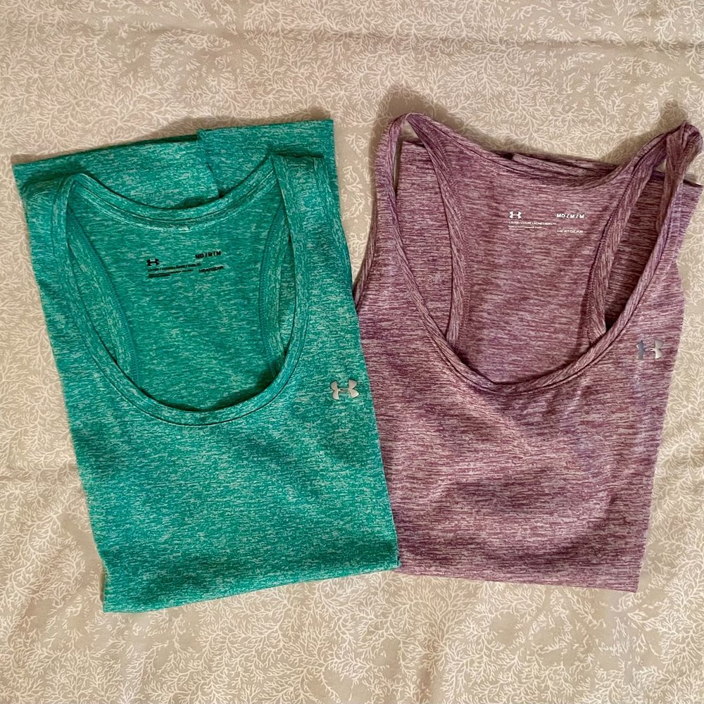 Women's Under Armour Racerback Tanks Sz M